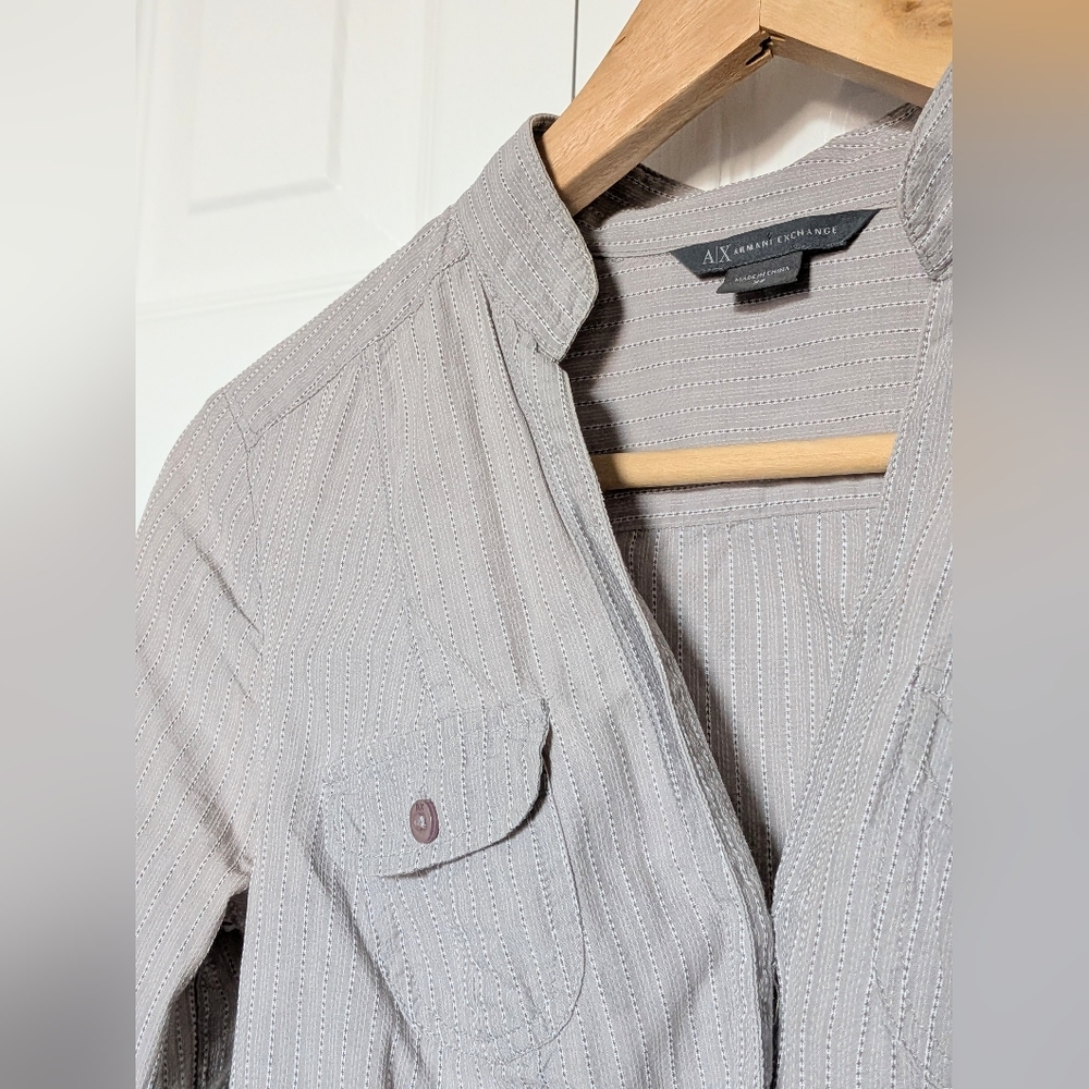 Armani Exchange Cotton Long Sleeve Blouse, XS